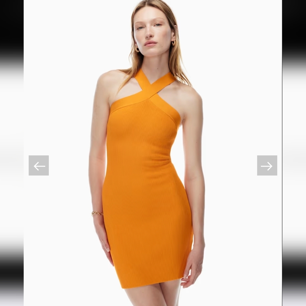 Aritzia Scult Knit Criss Cross Dress